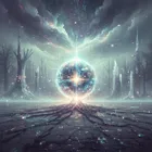 Vast emptiness with a single point of light representing potential