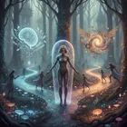 Two paths diverging in twilight, one of knowledge and one of action